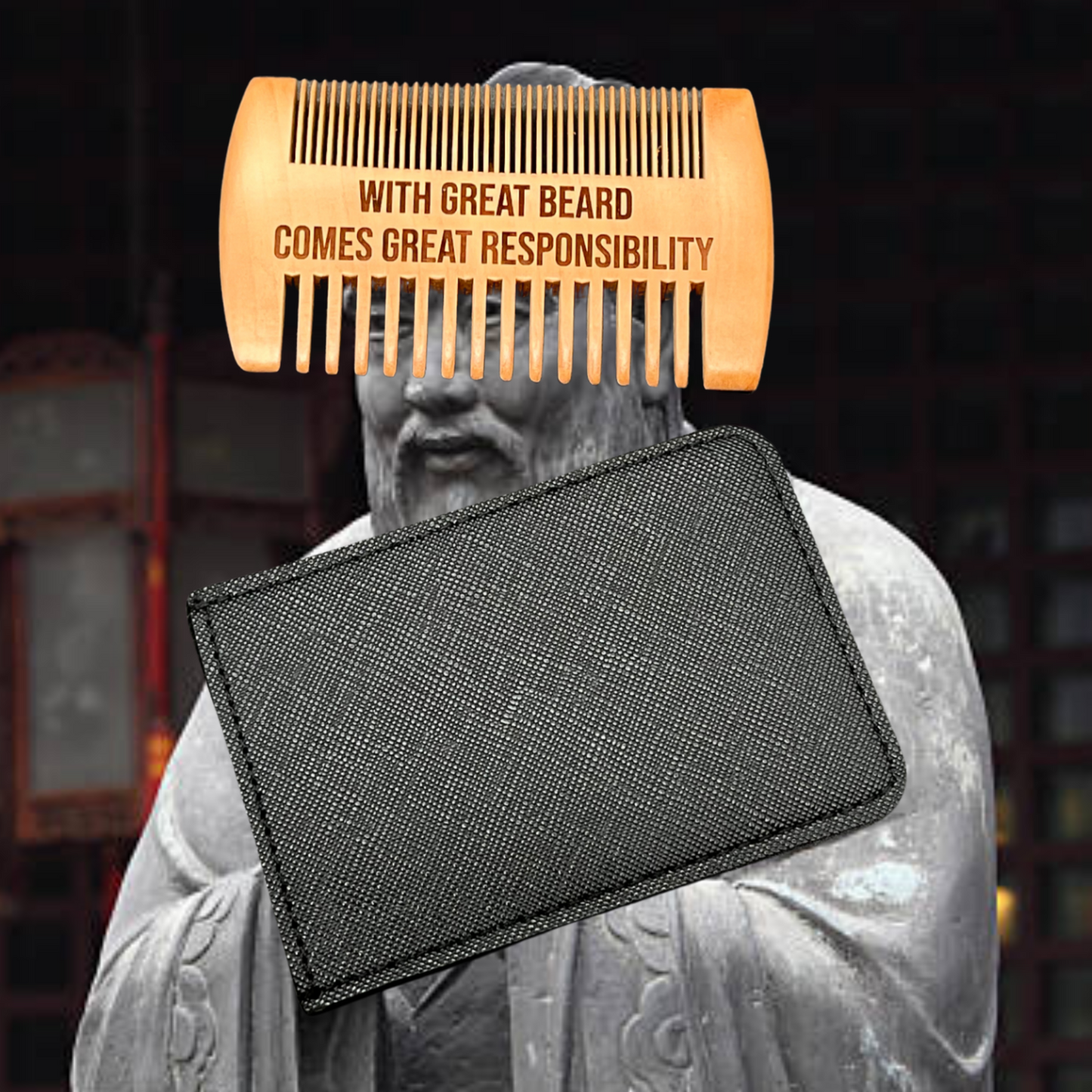 With Great Beard Comes Great Responsibility Beard Comb