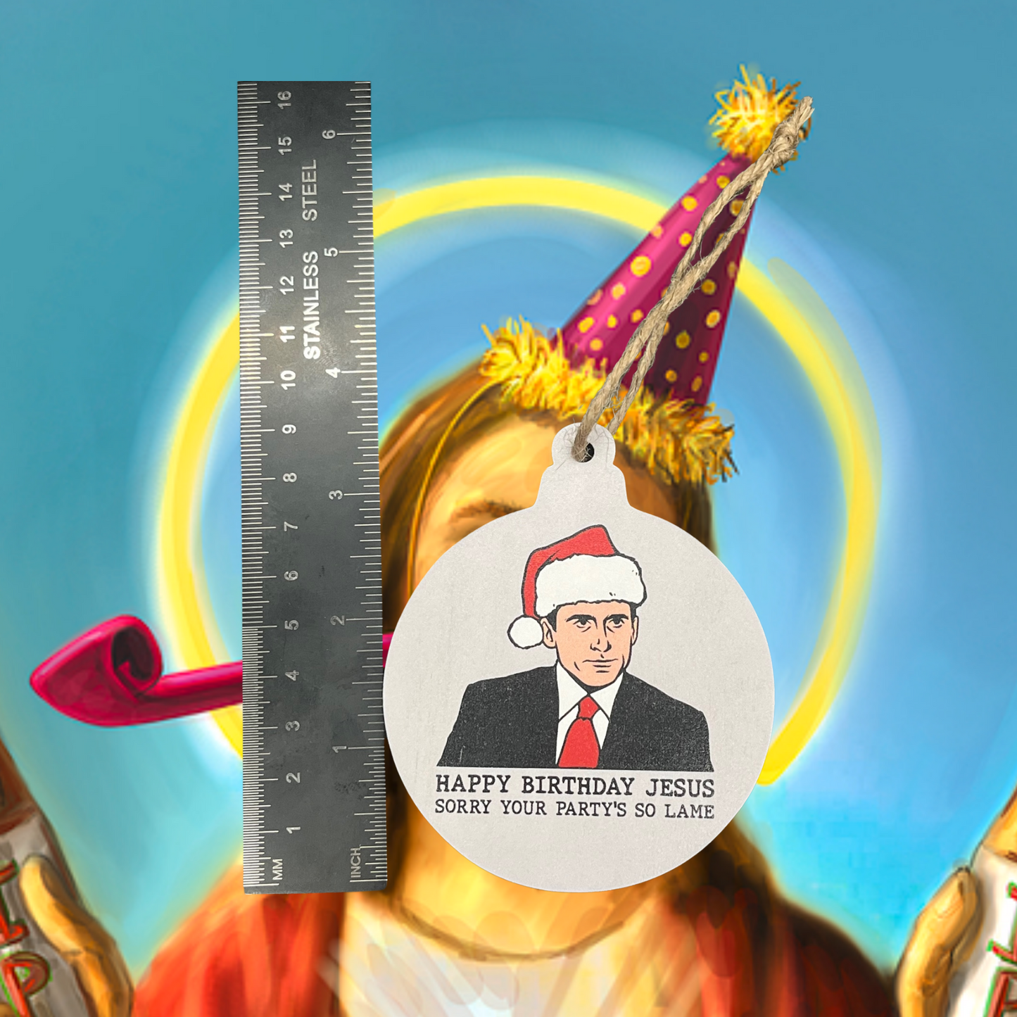 Happy Birthday Jesus Office Ornament