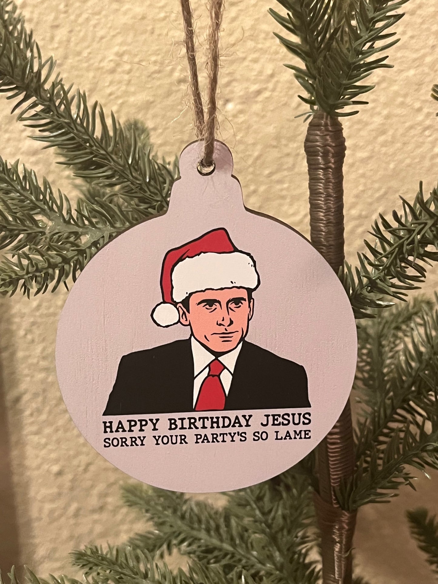 Happy Birthday Jesus Office Ornament