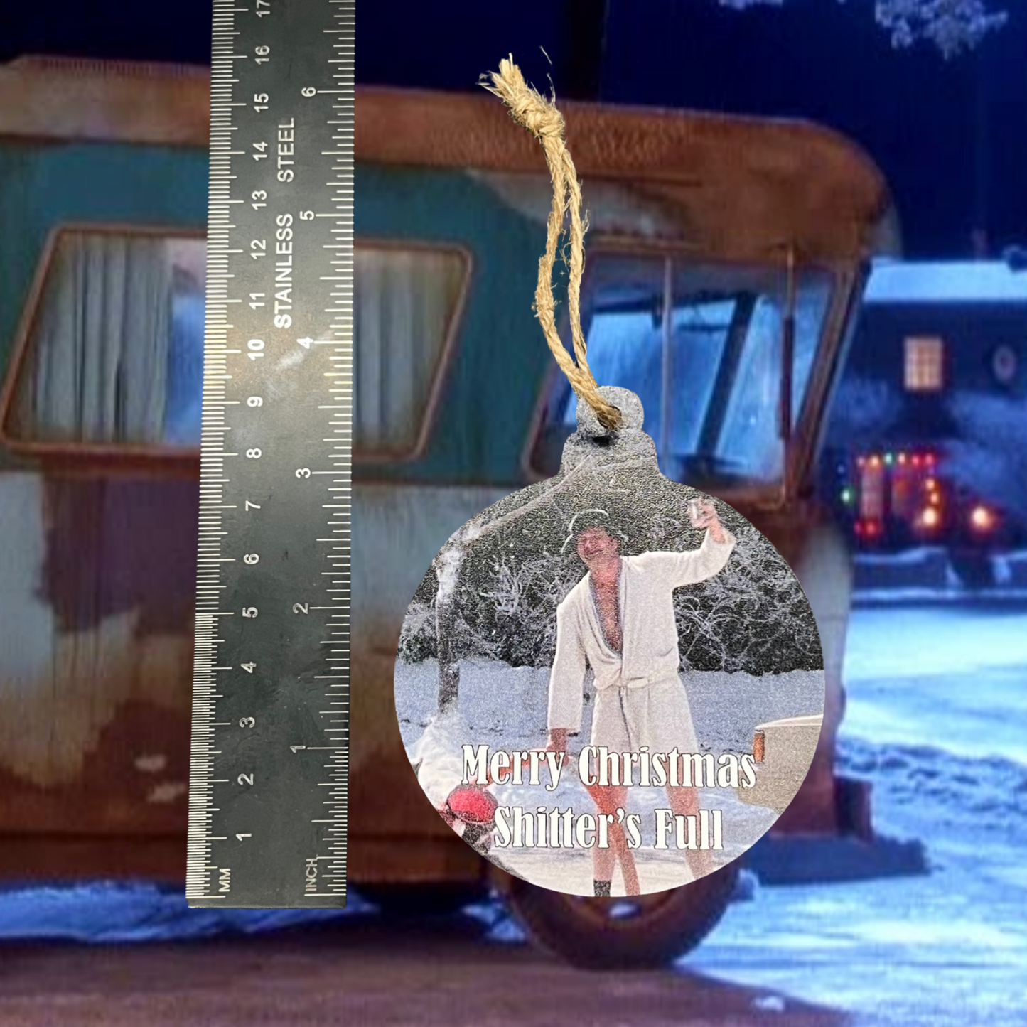 Merry Christmas Shitter's Full Ornament