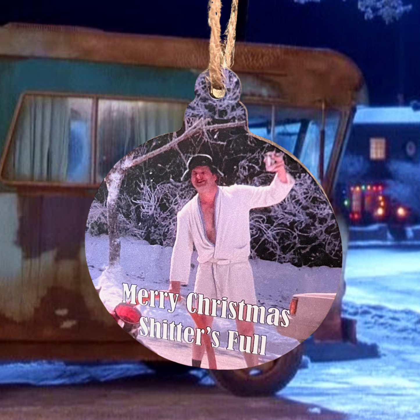 Merry Christmas Shitter's Full Ornament