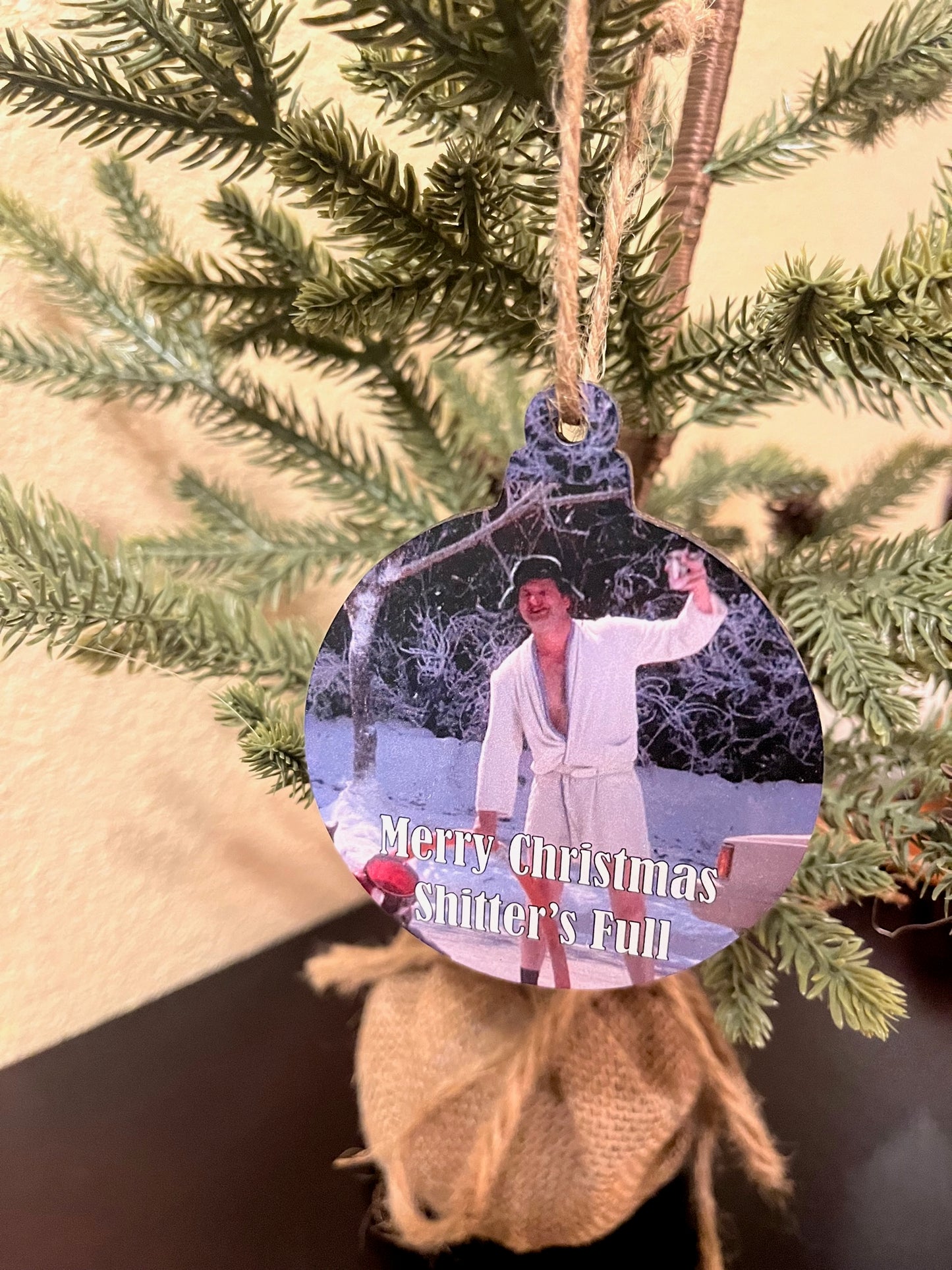 Merry Christmas Shitter's Full Ornament