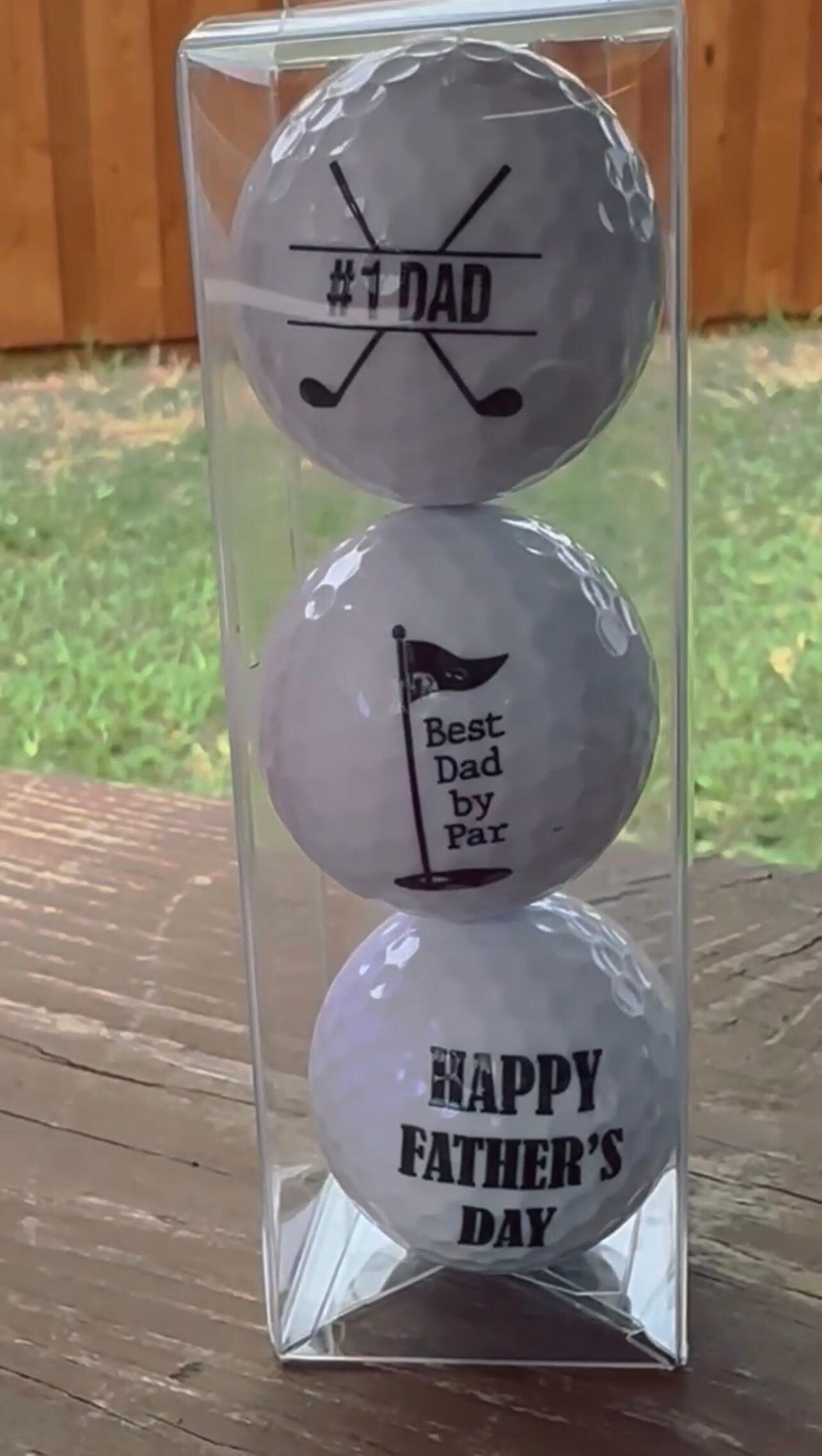 3 Pack Fathers Day Golf Balls