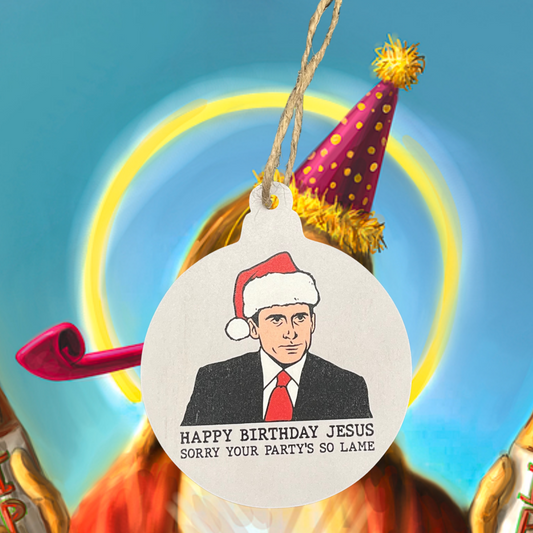Happy Birthday Jesus Office Ornament